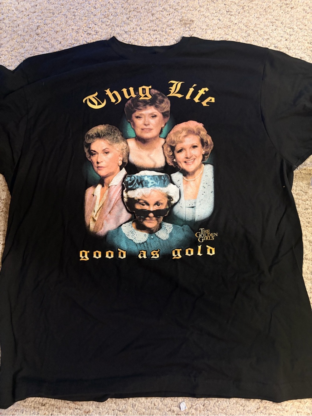 Black Golden Girls Thug Life Graphic Tee